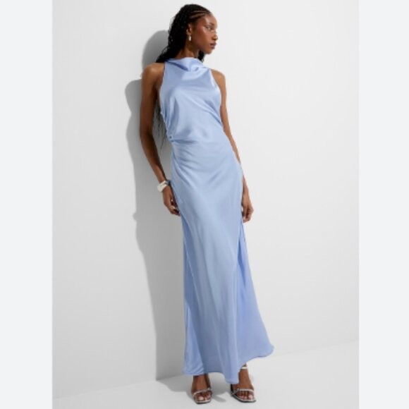 EVER NEW MELBOURNE Michelle Open Back Satin Maxi Dress - Picture 6 of 7